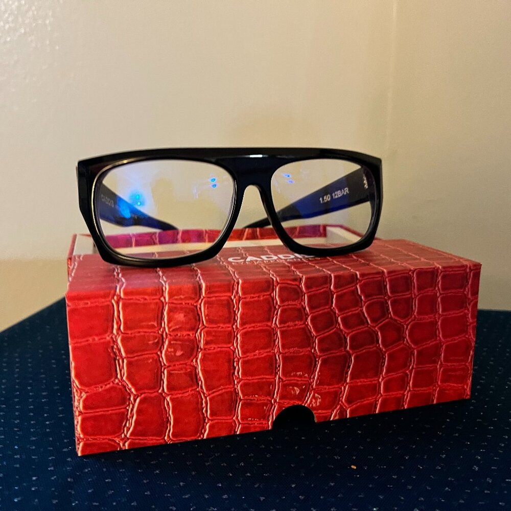 12 Bar Progressive Glasses - GLOSS BLACK / PROGRESSIVES / 1.50